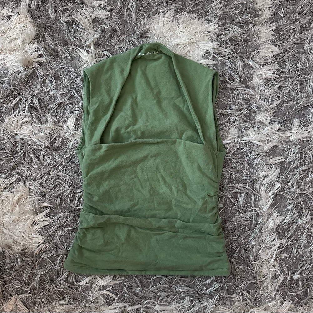 Abercrombie & Fitch Green Sleeveles Top